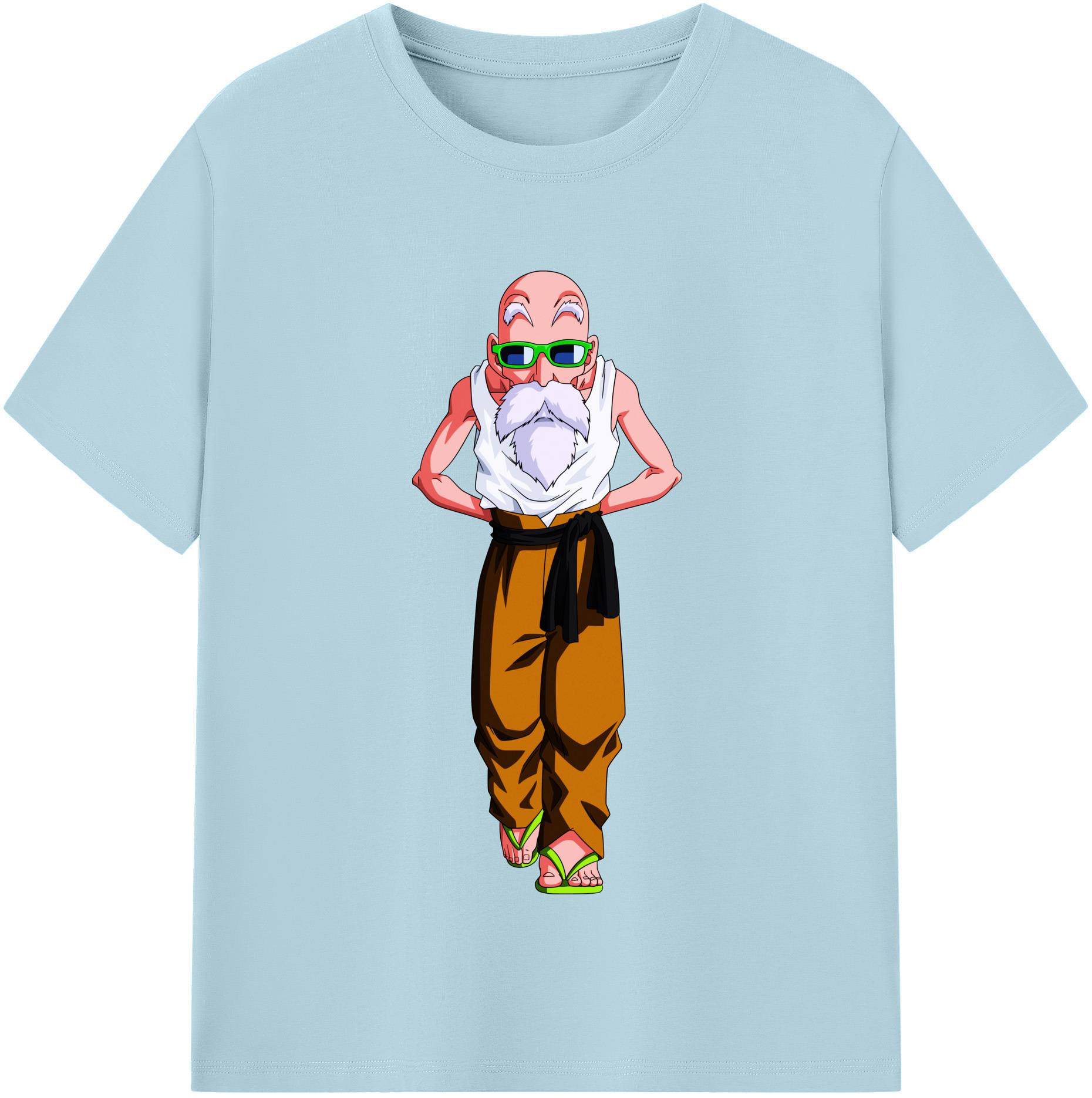 （画像用） ドラゴンボール 亀仙人（かめせんにん） DRAGON BALL Master Roshi Kame Sennin 綿100％半袖Tシャツ（フロントプリント）